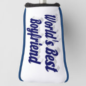 Freund mit dunkelblauer Schrift Golf Headcover (Rotieren 90)