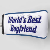 Freund mit dunkelblauer Schrift Golf Headcover (Vorderseite)