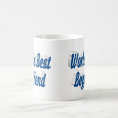 Freund mit Halbschrift in Meeresblau Kaffeetasse (Mittel)