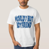 Freund mit Meerblauer Typografie T-Shirt (Vorderseite)
