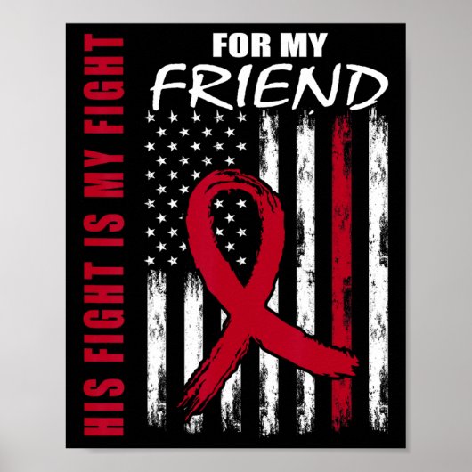 Freund Multiples Myelom-Bewusstsein Amerikanische  Poster (Vorne)