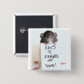 Freund-nicht Nahrung 2 der Ratten-R Button (Vorne & Hinten)