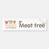 Freund-nicht Nahrung Autoaufkleber (Vorne)