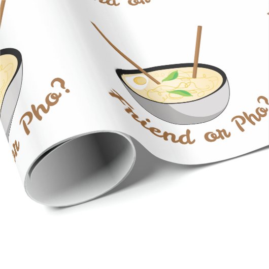 Freund oder Pho Geschenkpapier (Rolleneckpunkt)