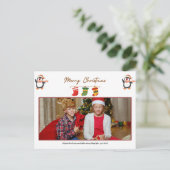 FREUND PERSONALISIERT FOTO CHRISTMAS POST CARD POSTKARTE (Stehend Vorderseite)