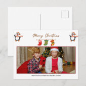 FREUND PERSONALISIERT FOTO CHRISTMAS POST CARD POSTKARTE (Vorne/Hinten)