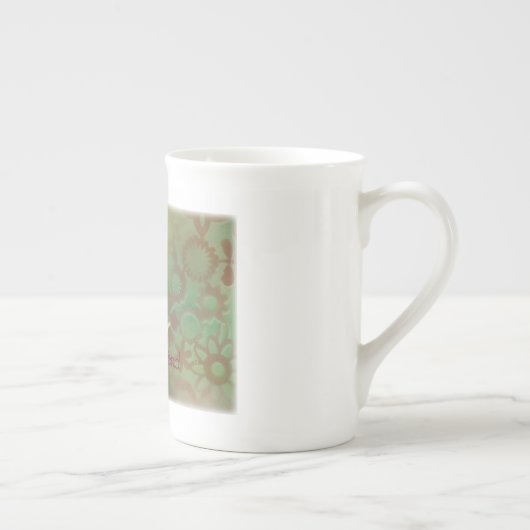 Freund-Rosenknospen Porzellantasse (Rechts)