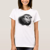 Freund-Shirt mit flockigem Opossum T-Shirt (Vorderseite)