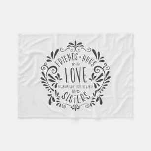 Freund-Umarmungs-Liebe-Schwester-Fleece-Decke Fleecedecke