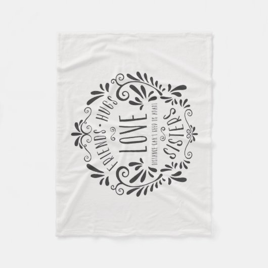 Freund-Umarmungs-Liebe-Schwester-Fleece-Decke Fleecedecke (Vorderseite)