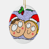 FREUND-UND FREUNDIN-VERZIERUNG KERAMIKORNAMENT (Rechts)