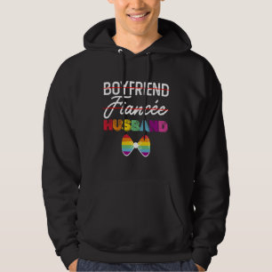 Freund Verlobter Ehemann Schwule Ehe Bräutigam LGB Hoodie