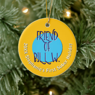 Freund von Bill W. Genesung Benutzerdefiniertes Keramik Ornament