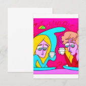 Freund von Kaffee Dankeskarte (Vorne/Hinten)