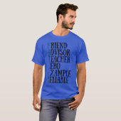 Freund von Vater Akronym T-Shirt (Vorne ganz)