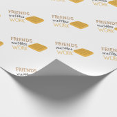 Freund-Waffel-Arbeit Geschenkpapier (Ecke)
