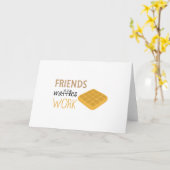 Freund-Waffel-Arbeit Karte (Gelbe Blume)