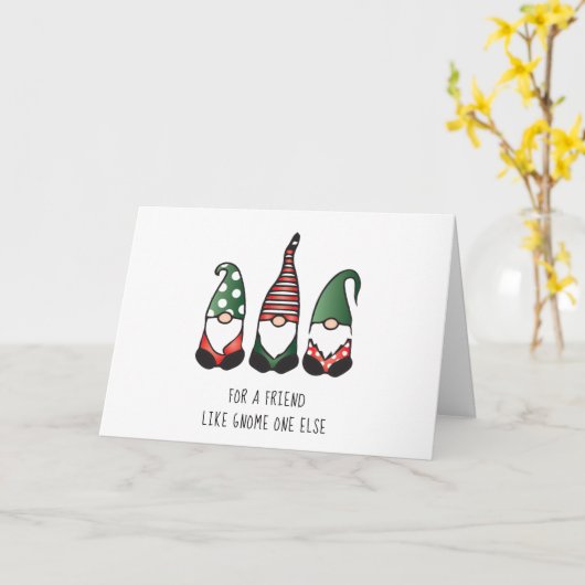 Freund wie Gnome One Karte (Gelbe Blume)