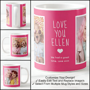 Freund wir lieben dich Fotos Modern Pink C58 & Wei Kaffeetasse