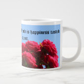 Freund-Zitat-Rosen-Tunnel-bohrwagenTasse Jumbo-Tasse (Rechts)