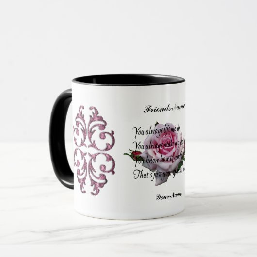 FREUND-ZITAT TASSE (Vorderseite Links)