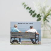 Freunde2, Buddies genießen Lake Superior Postkarte (Stehend Vorderseite)