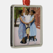 Freunde 2001 silbernes ornament (Rechts)