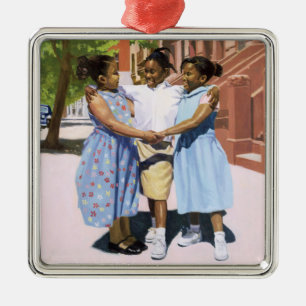 Freunde 2001 silbernes ornament