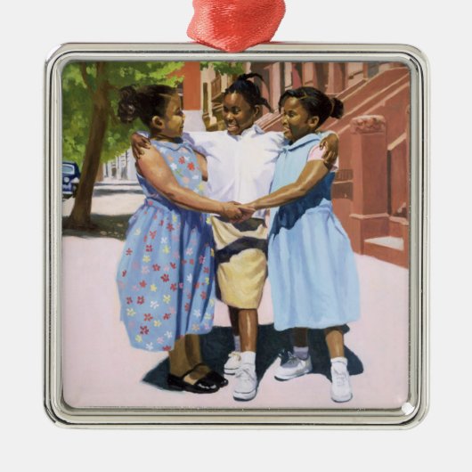 Freunde 2001 silbernes ornament (Vorne)