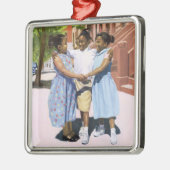 Freunde 2001 silbernes ornament (Links)