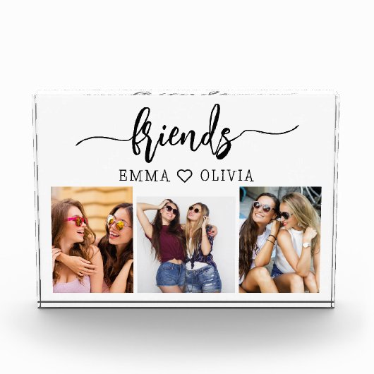 Freunde 3 Foto Freundschaft Collage Keepake (Vorderseite)