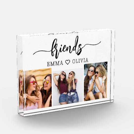 Freunde 3 Foto Freundschaft Collage Keepake (Links)