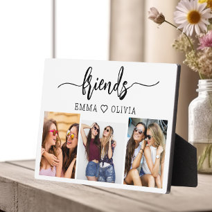 Freunde 3 Foto Freundschaft Collage Keepake Fotoplatte