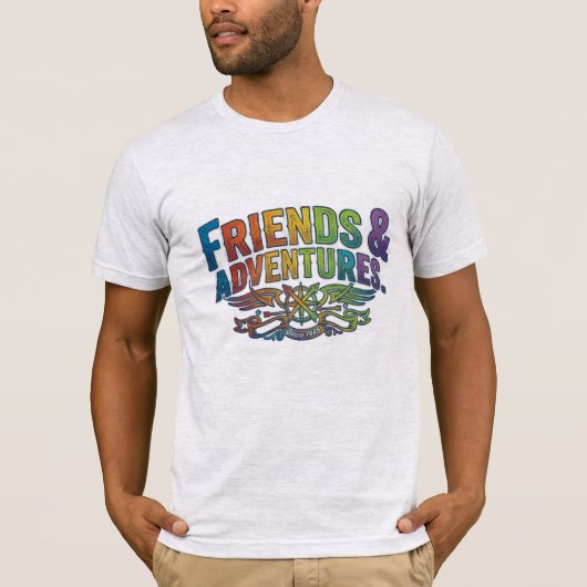 Freunde & Abenteuer T-Shirt (Vorderseite)