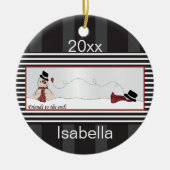 Freunde am Ende Keramik Ornament (Vorne)