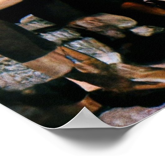 Freunde am Feuer Poster (Ecke)