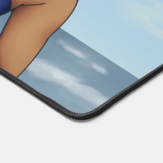 Freunde am Strand Schreibtischunterlage (Ecke)