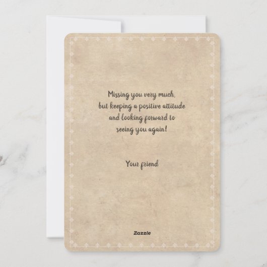 Freunde Apart Feiertagskarte (Rückseite)