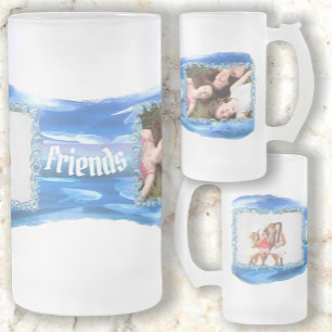 Freunde Aquarium Quallen 0925  Mattglas Bierglas