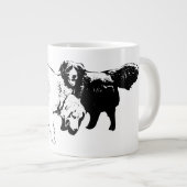 Freunde auf dem Weg zum Leafy Jumbo-Tasse (Vorderseite Rechts)