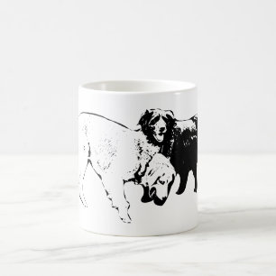 Freunde auf dem Weg zum Leafy Kaffeetasse