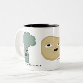 Freunde auf der Beilage Zweifarbige Tasse (Vorderseite Links)