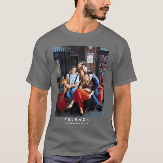 Freunde außerhalb Couch Mädchen T-Shirt (Vorderseite)