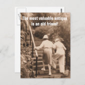 Freunde bis zum Ende Postkarte (Vorne/Hinten)