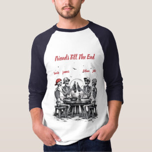 Freunde bis zum Ende Skelett Party T-Shirt