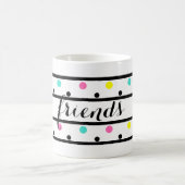 Freunde Black Polka Dots Kaffeetasse (Mittel)