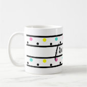 Freunde Black Polka Dots Kaffeetasse (Links)