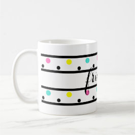 Freunde Black Polka Dots Kaffeetasse