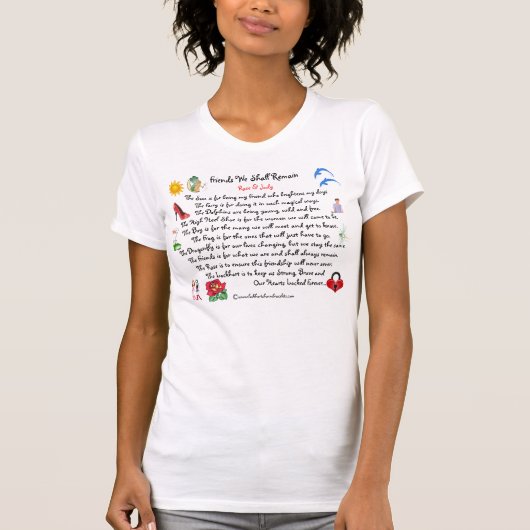 Freunde bleiben wir T-Shirt (Vorderseite)