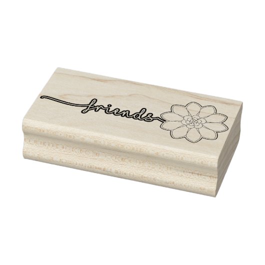 Freunde blühende Briefmarke Gummistempel (Stempel)